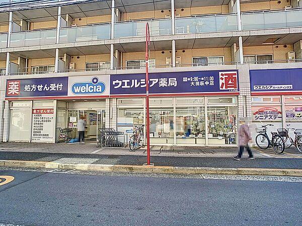 【周辺】ウェルシア薬局大田萩中店まで約50ｍ（徒歩1分）