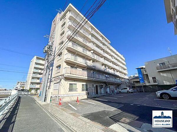 【外観】この棟の4階の物件です。鶴舞線「川名駅」まで徒歩約2分の立地！