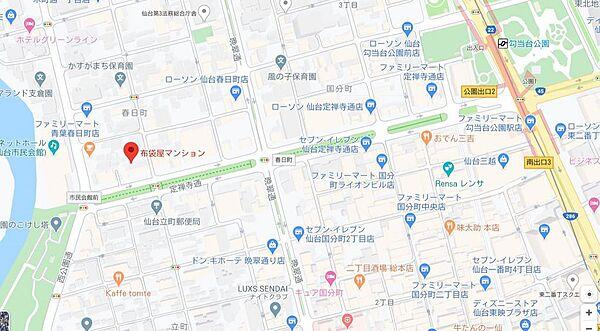 【地図】近隣に仙台市民会館や仙台市図書館などの施設がございます。