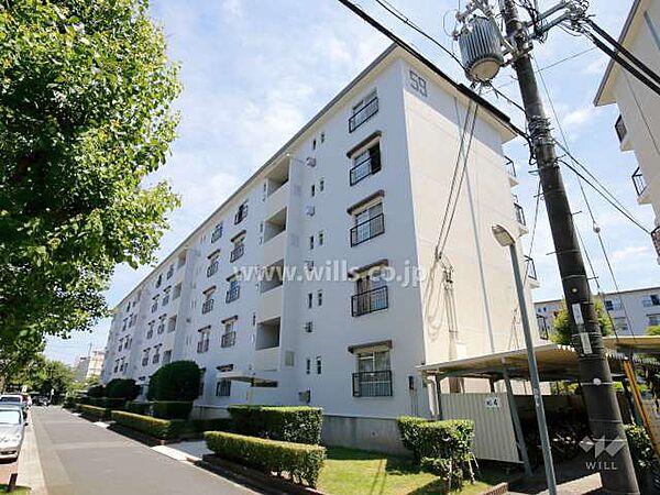 【外観】富田第二住宅59棟の外観（北西側から）