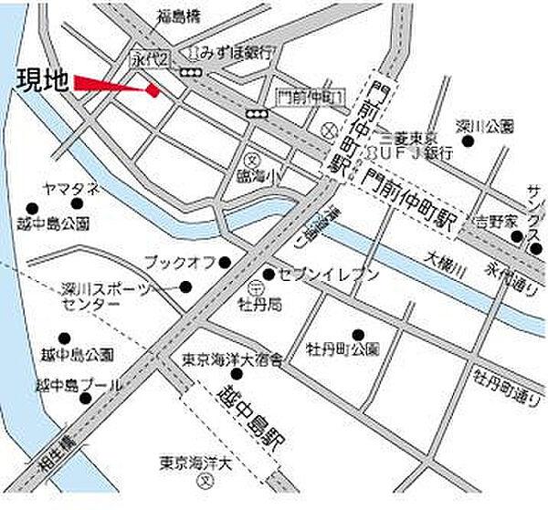 【地図】モノトーノ門前仲町