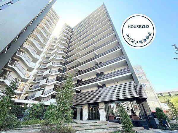 【外観】レーベン名古屋松重町GRAND AUBEは地上14階建ての総戸数165戸のマンションになります。名古屋市鶴舞線/大須観音駅まで徒歩9分と交通の便が良いです◎シックで存在感のある建物です。