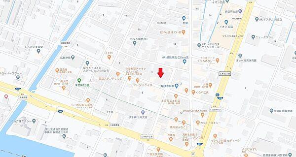 【地図】ＪＲ呉線新広駅から徒歩約10分です♪