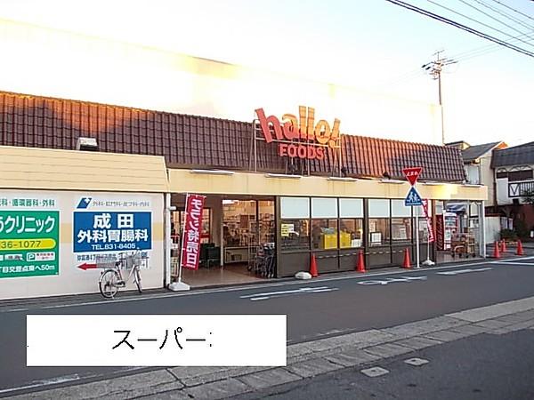 【周辺】【スーパー】ハローフーヅ中根店まで555ｍ