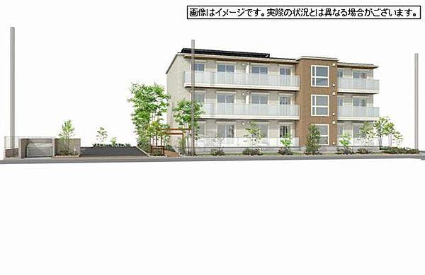 【外観】積水ハウスの賃貸住宅ＺＥＨシャーメゾン。閑静な住宅街に佇みます。