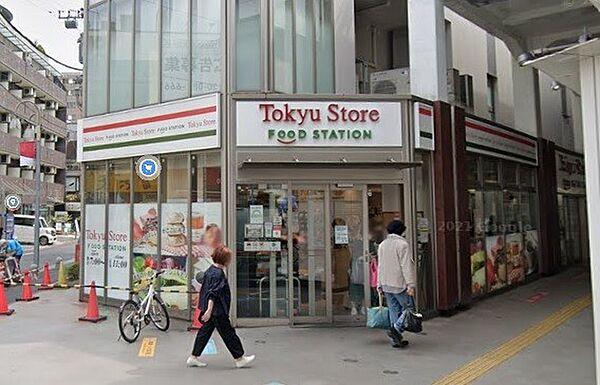 【周辺】スーパー「東急ストアフードステーション中延店まで338m」