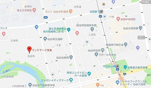 【地図】ランドマーク支倉・地図