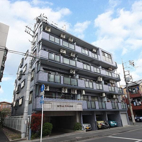 【外観】小田急線「向ヶ丘遊園」駅徒歩10分。外壁タイル貼の丈夫なマンション