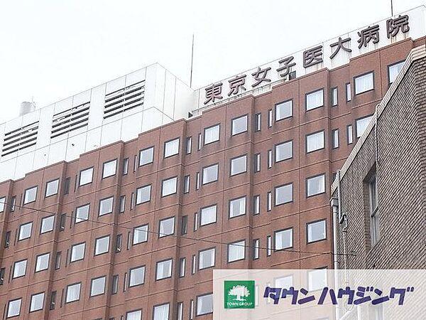 【周辺】東京女子医科大学病院 徒歩5分。病院 390m
