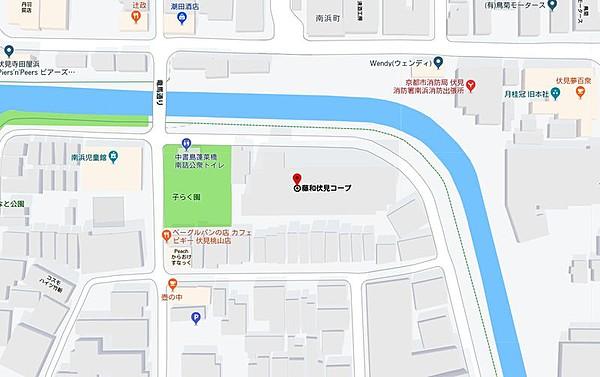 【地図】京阪本線・京阪宇治線が利用可でアクセス良好。