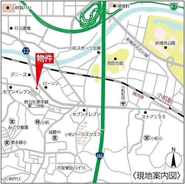 【地図】神奈川県横浜市港北区小机町62