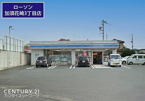 【周辺】ローソン加須花崎三丁目店まで821m、ローソン加須花崎三丁目店　徒歩11分