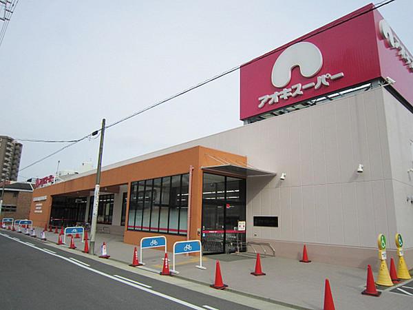 【周辺】アオキスーパー上名古屋店まで498m、徒歩6分駐車場も広く使い勝手の良い大きなスーパー