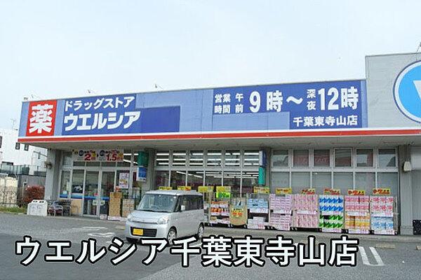 【周辺】ウエルシア千葉東寺山店まで838m