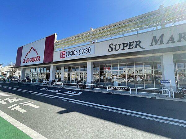 【周辺】スーパーアルプス散田町店まで497m、営業時間【9:30~21:30】