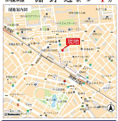 【地図】JR横浜線『淵野辺』駅から徒歩4分！