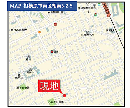 【地図】小田急江ノ島線『東林間』駅から徒歩13分！