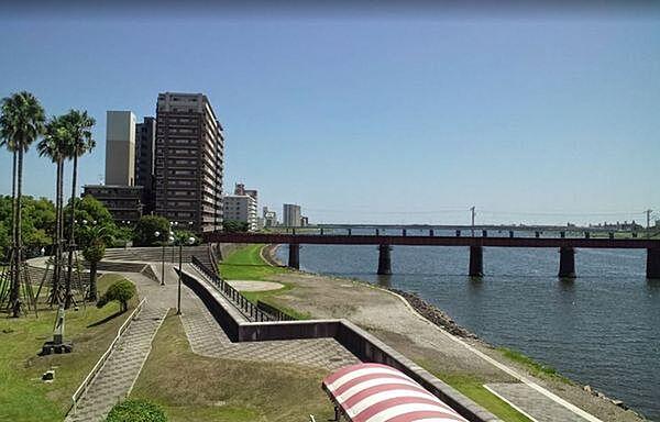 【周辺】橘公園まで1019m、休日は大淀川河川敷をお散歩できます♪