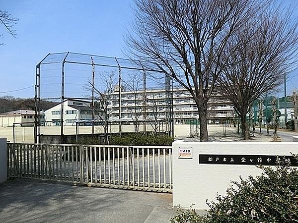 【周辺】松戸市立金ケ作中学校まで735m